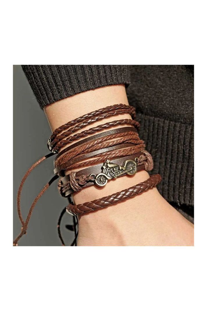 Pulsera Cuero Unisex. Modelo Motorlove-1