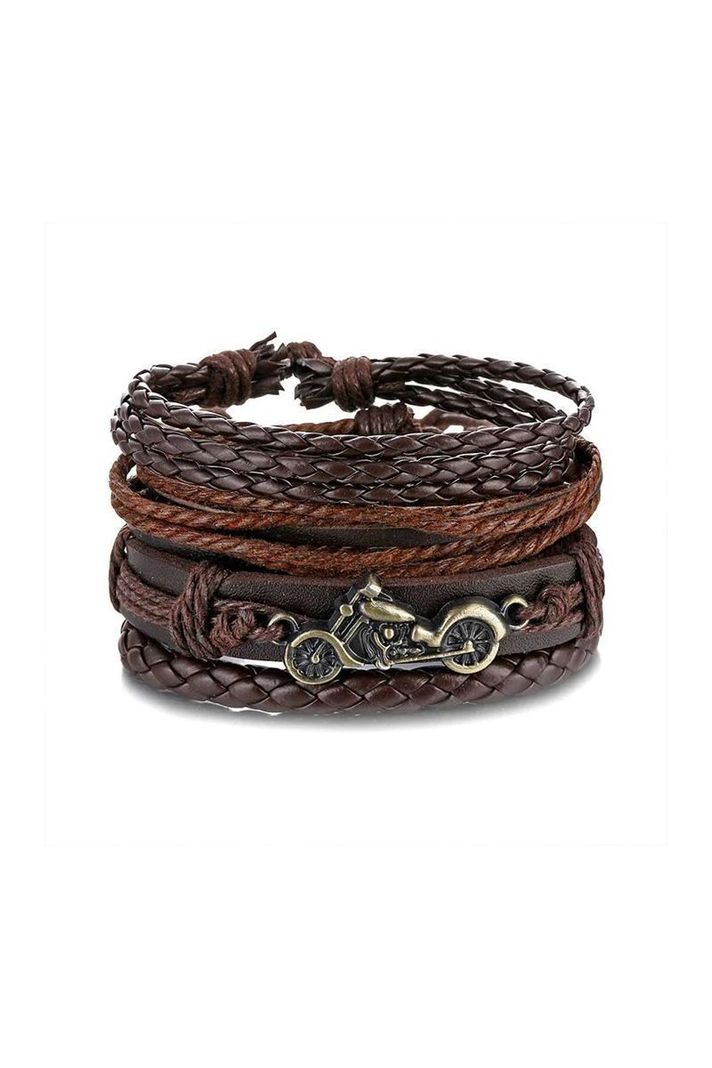 Pulsera Cuero Unisex. Modelo Motorlove-0