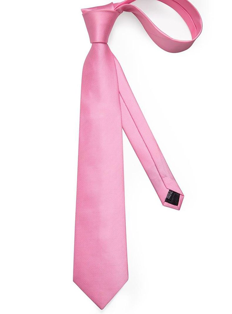 Set Corbata + Paño + Collera formal hombre. Modelo Rosa Classic-5