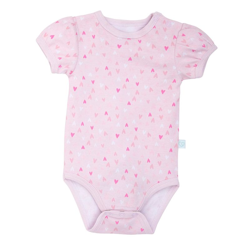 Set 2 Bodys Manga Corta Rosado Princesa Niña 12 - 18 Meses-0