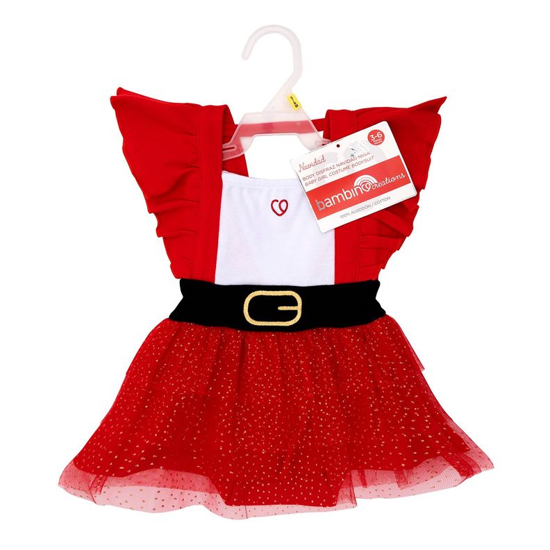 Body Navidad Rojo Vuelos Niña 3 - 6 Meses-0