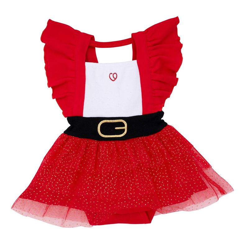 Body Navidad Rojo Vuelos Niña 3 - 6 Meses-1