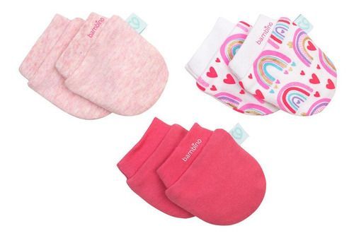 Set 3 Piezas Mitones Bambino Creations Arcoiris Fucsia-2