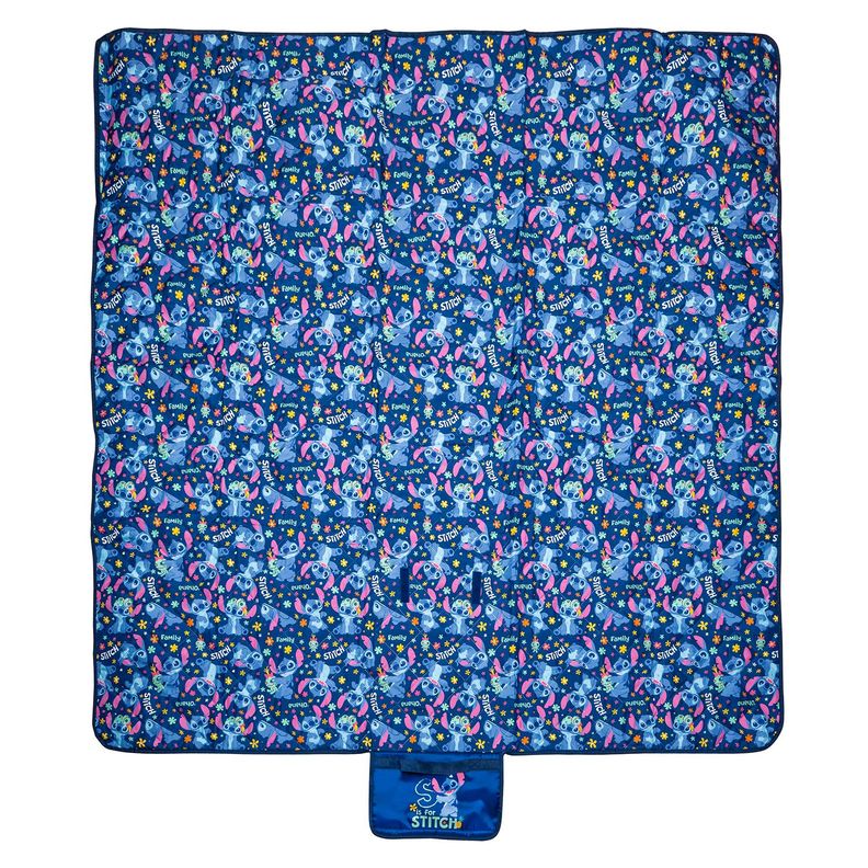 Manta Picnic Azul Stitch Unisex-1