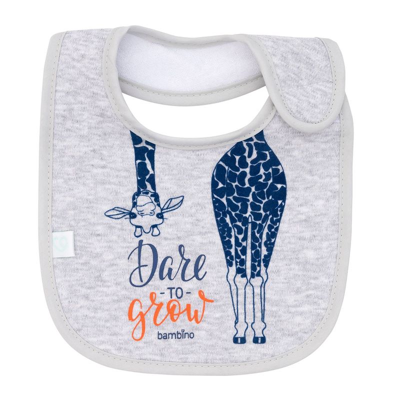 Babero De Algodón Impermeable Gris Jirafa Niño-1