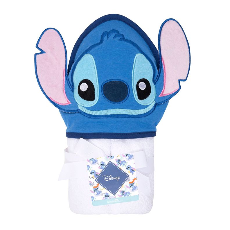 Toalla Capucha Azul Stitch Unisex-0