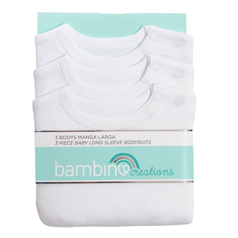3 Pack Body Blanco Unisex 6-9 Meses
