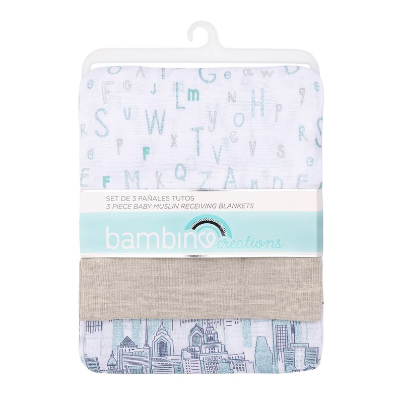 Set 3 Panales Tuto Gris Abecedario Nino