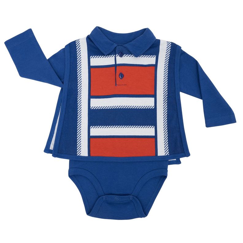 Body Huaso Poncho Azul Fiestas Patrias Niño 6-9M-1