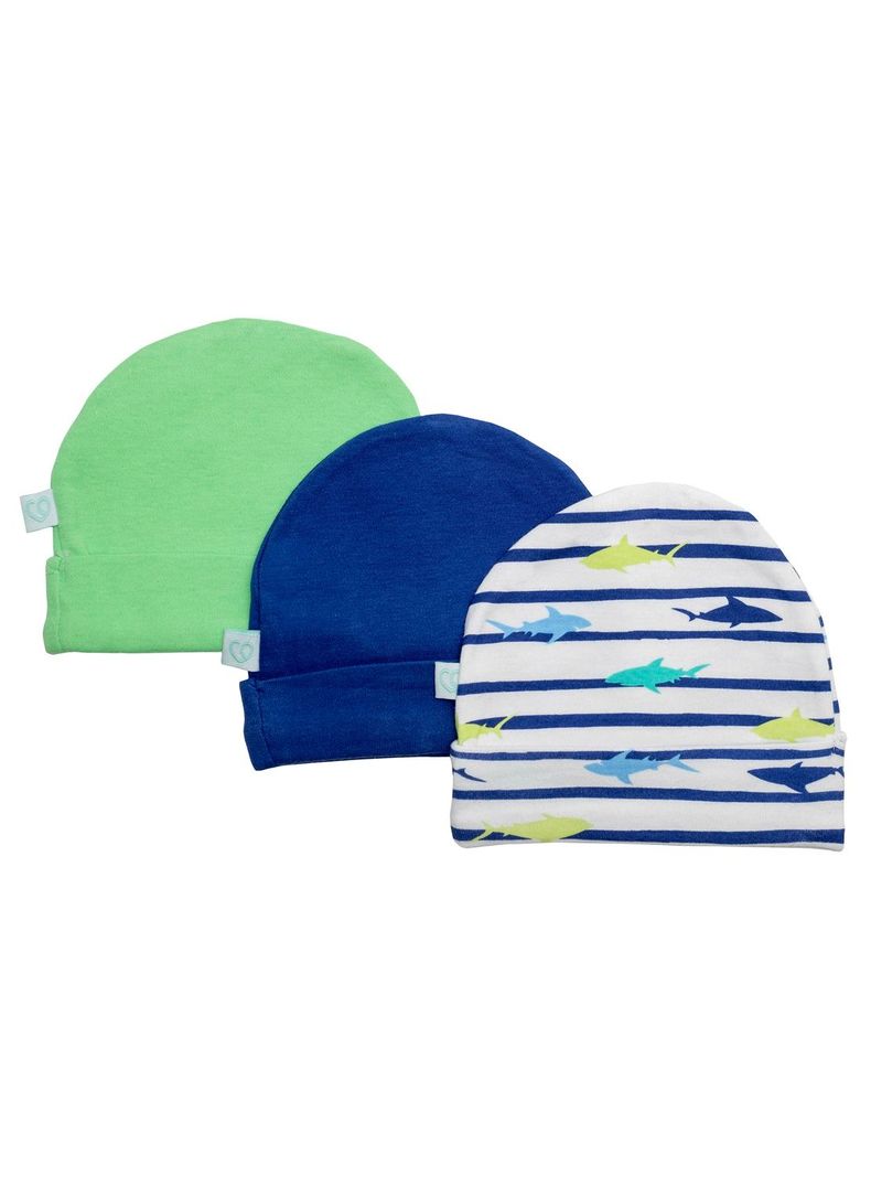 Set De Gorritos Shark Lineas Verde