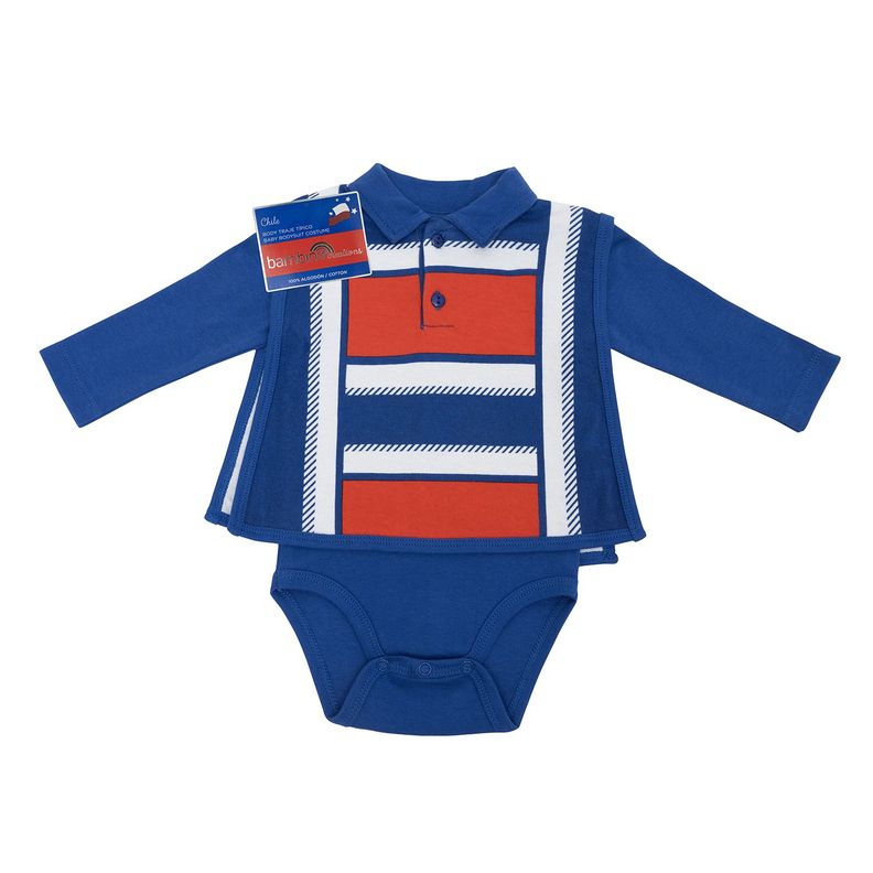 Body Huaso Poncho Azul Fiestas Patrias Niño 18-24M-0