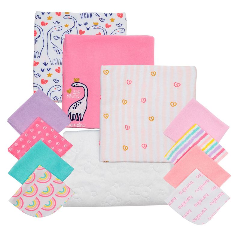 Set 12 Piezas Baby Gift Bambino Creations Dinosaurio Fucsia-0