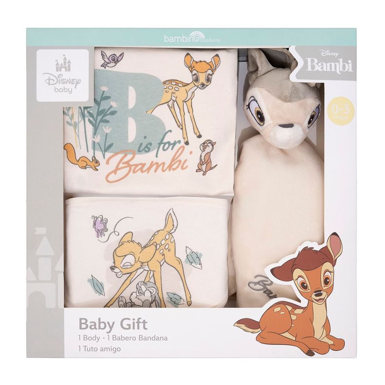 Set 3 Piezas Baby Gift Café Bambi Unisex 3 - 6 Meses-0