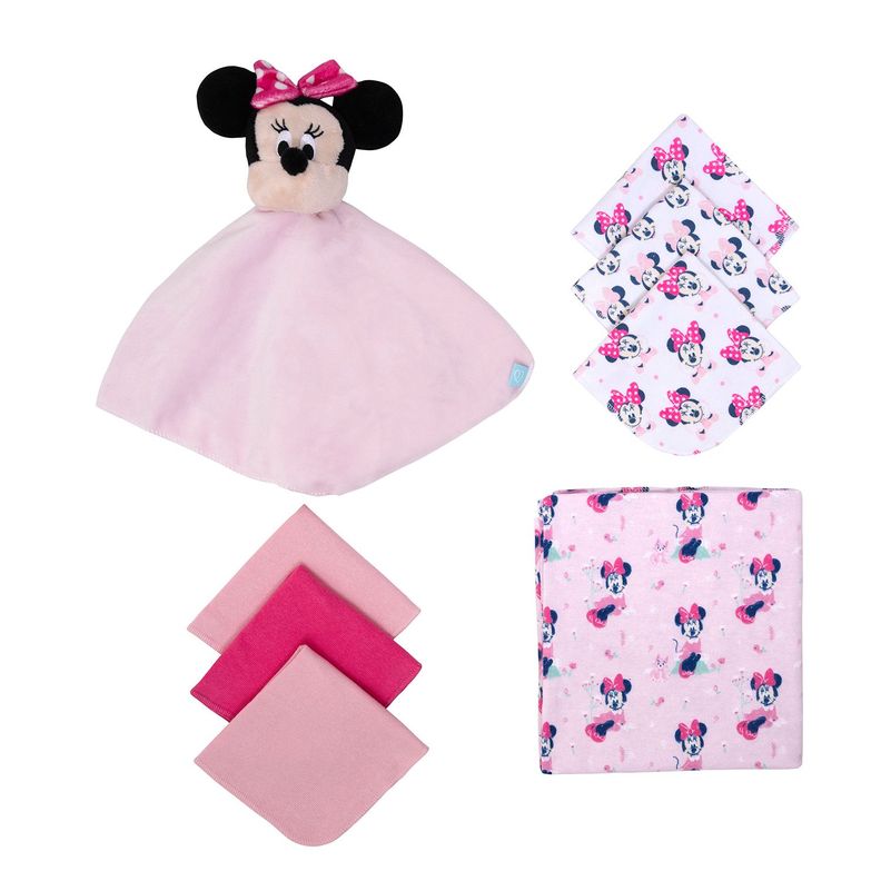Set 8 Piezas Baby Gift Rosado Minnie Gato Niña-1