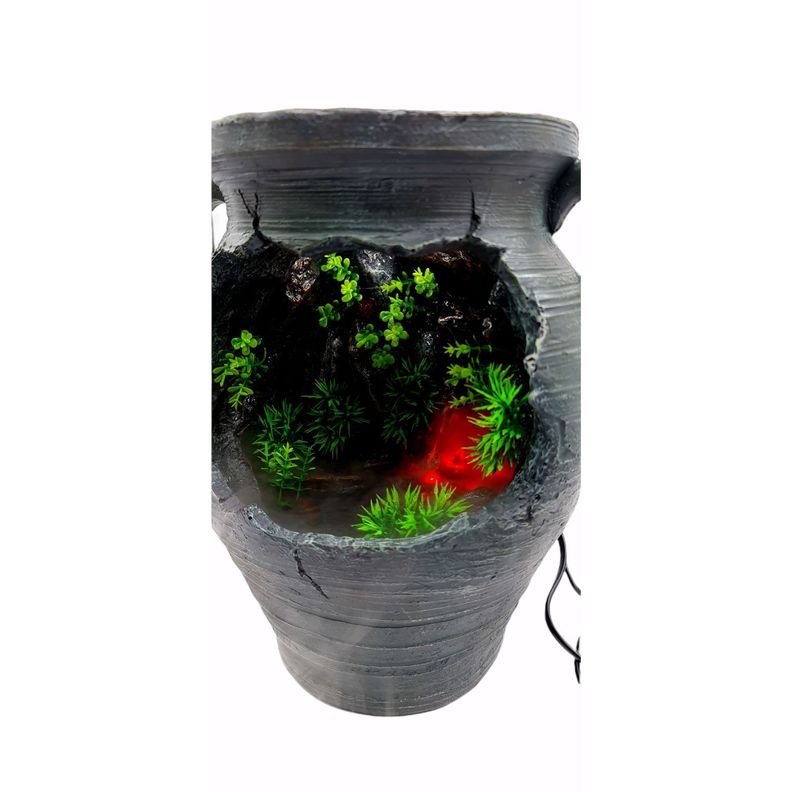 Fuente De Agua Cascada Pileta 37cm Con Luz Y Efecto Humo-2