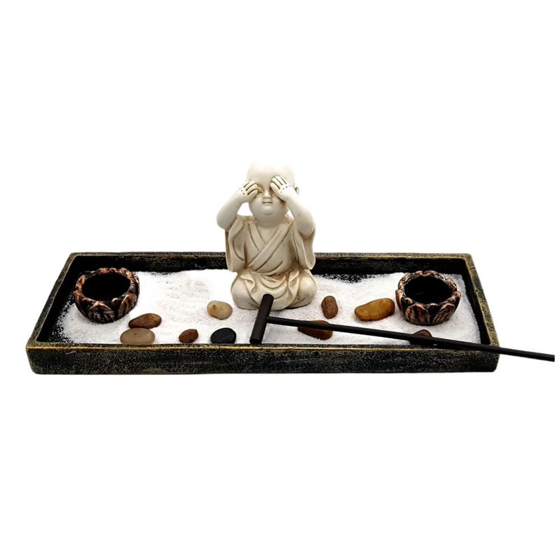 Buda Jardin Mini Zen Ciego Con Accesorio 32x12x11cm-1