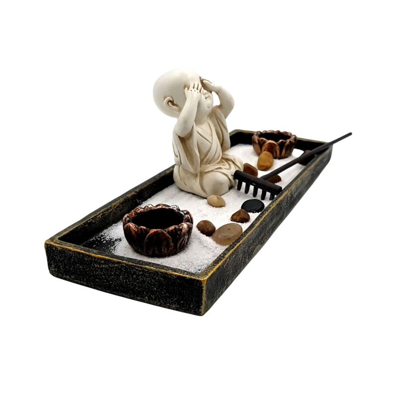 Buda Jardin Mini Zen Ciego Con Accesorio 32x12x11cm-2