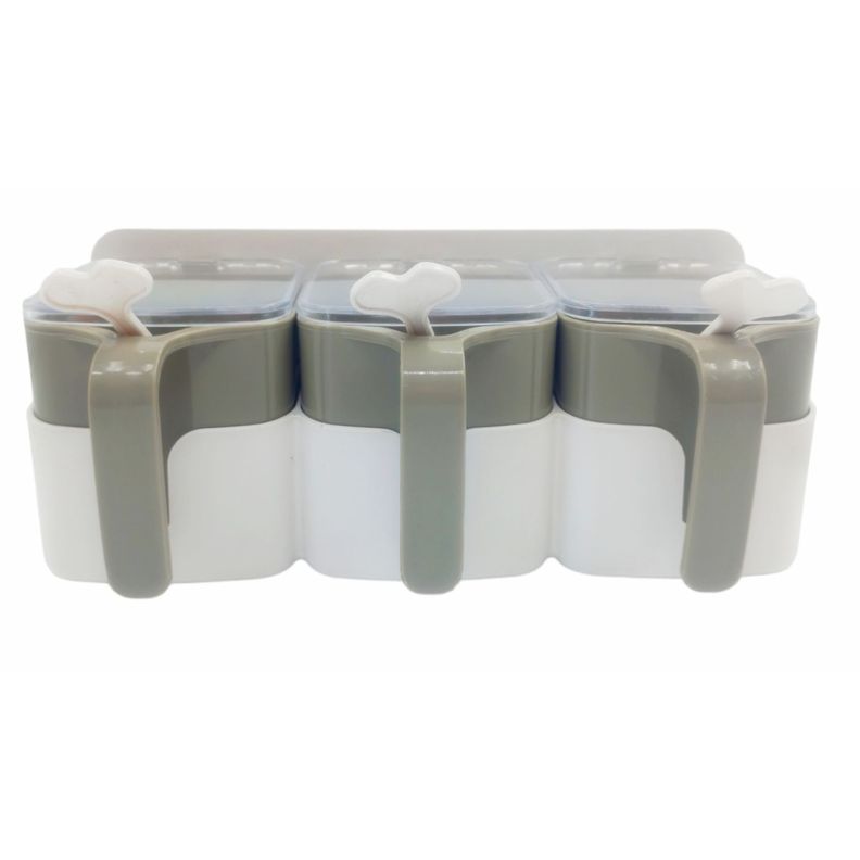 Especieros frascos condimentos 3 pcs con cuchara g-2