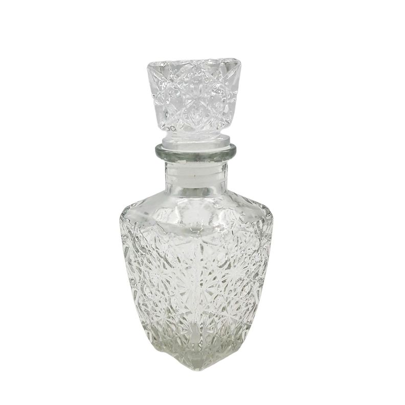 Botella Vidrio Vodka Whisky 250ml 17cm Alto Rectangular-0