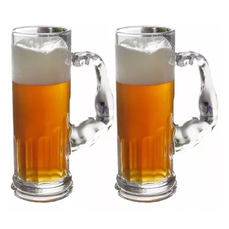 Vasos Shoperos Cerveceros Set 2 Piezas 550ml Vidrio-0