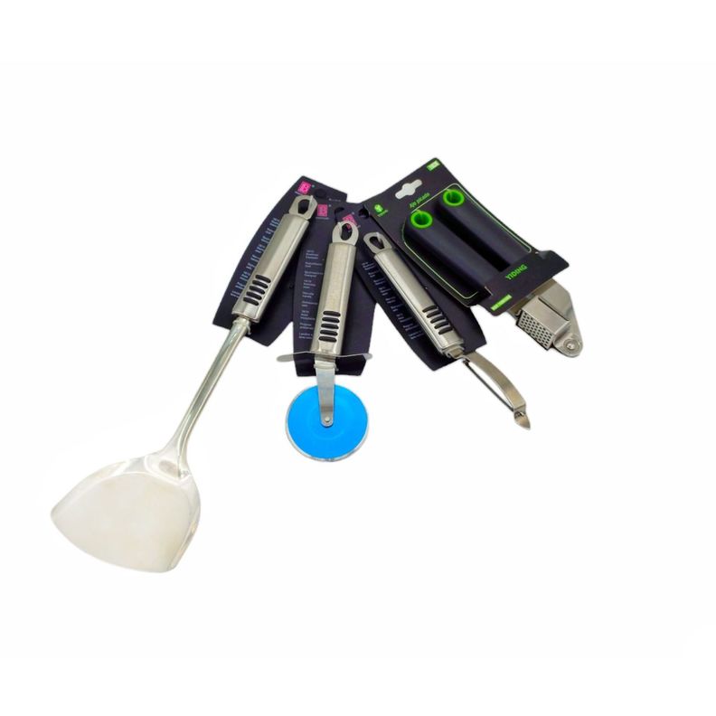 Kit De Utensilios De Cocina Set 4 Pzs Acero Inoxidable-0