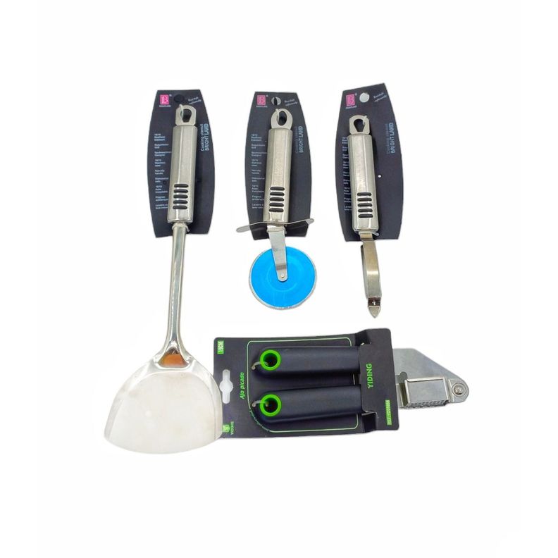 Kit De Utensilios De Cocina Set 4 Pzs Acero Inoxidable-2