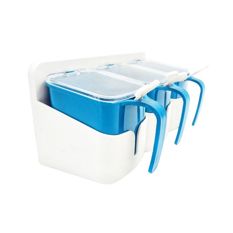 Especieros frascos condimentos 3 pcs con cuchara a-0