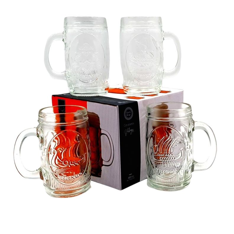 Vasos Cerveceros Set 4 Piezas Shop 480Ml-0