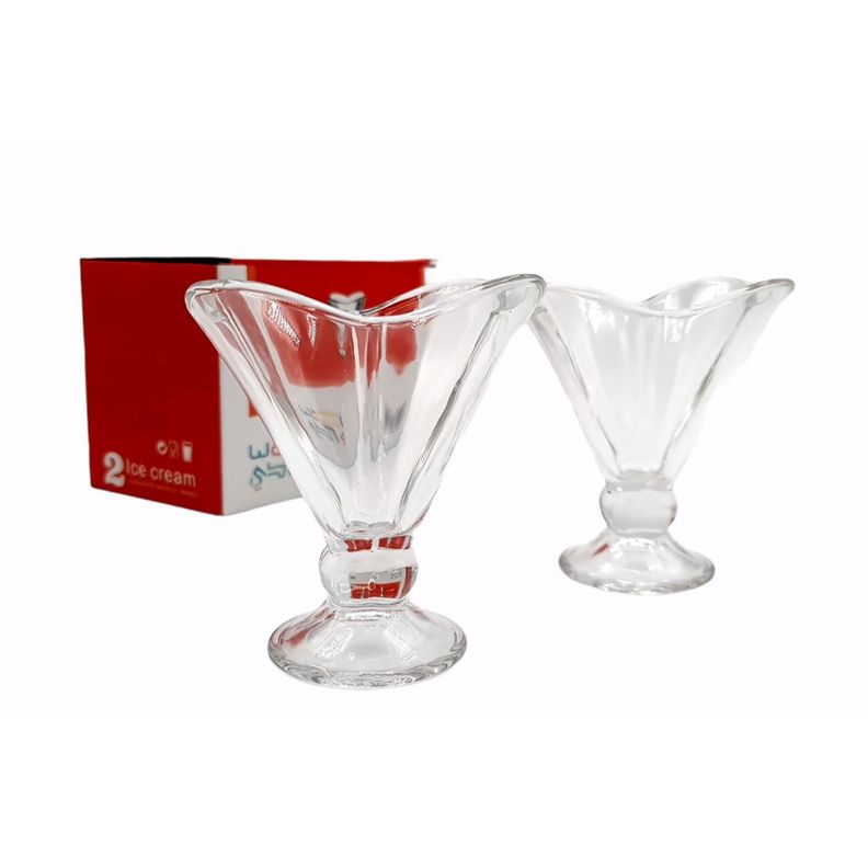 Taza De Helado Postre Set 2 Piezas 10X9Cm 240Ml-0