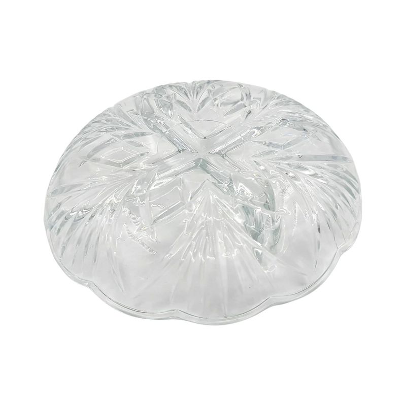 Plato fuente cocktail vidrio 18X18X4Cm-2