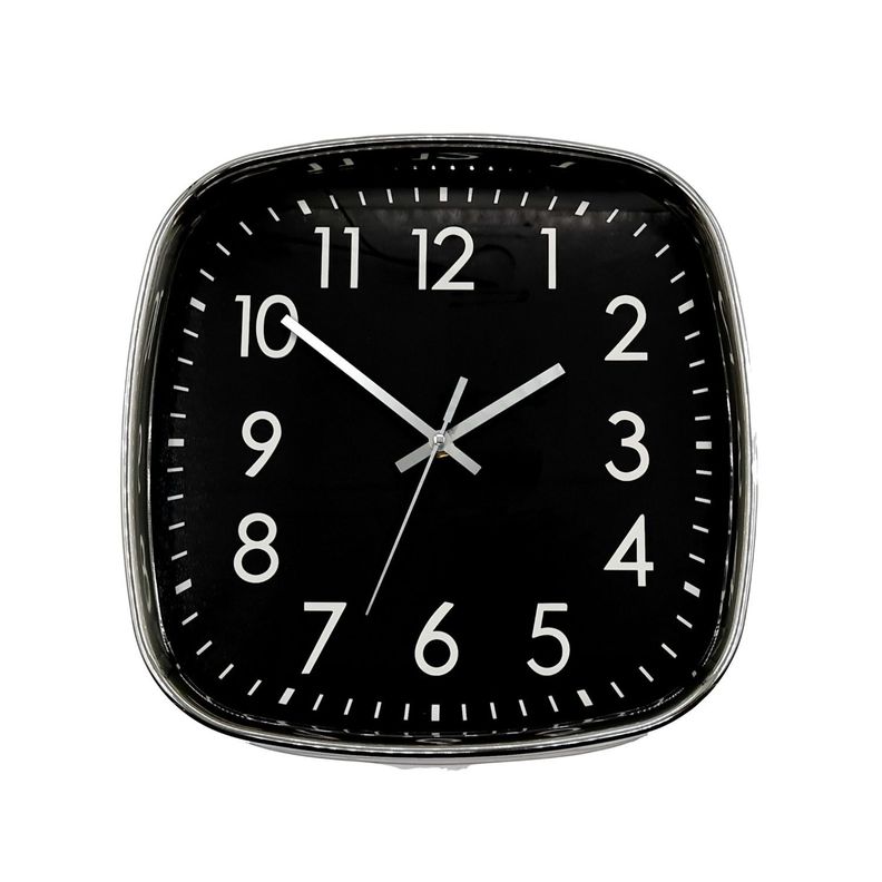 Reloj Pared Mural Cuadrado 31cm Pvc-0