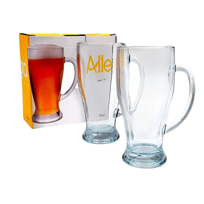 Vasos Cerveceros Set 2 Piezas Shop 420ml-1