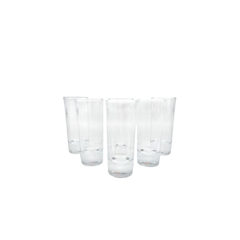 VASO SHOT TEQUILERO VIDRIO SET 6 PIEZAS 68ML-0