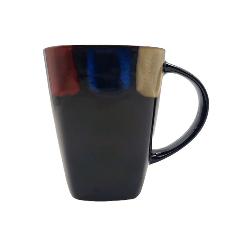 Tazon Taza Mug Cafe Te Loza 450ml Diseño Cuadro-0
