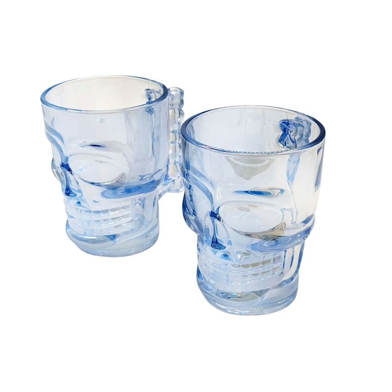 Vasos Cerveceros Set 2 Shop 540Ml Calavera Azul-2