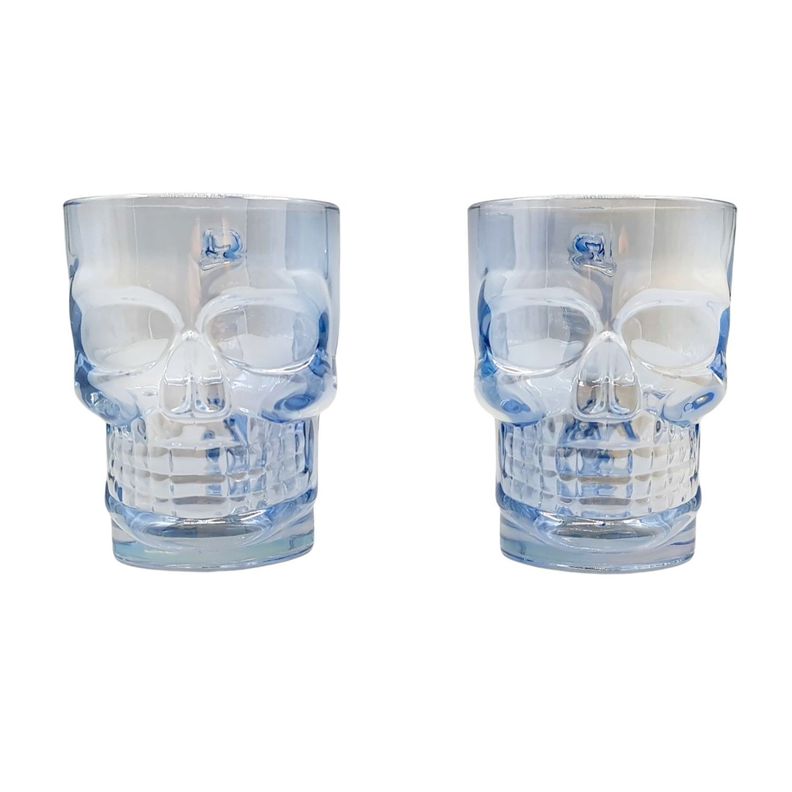 Vasos Cerveceros Set 2 Shop 540Ml Calavera Azul-1