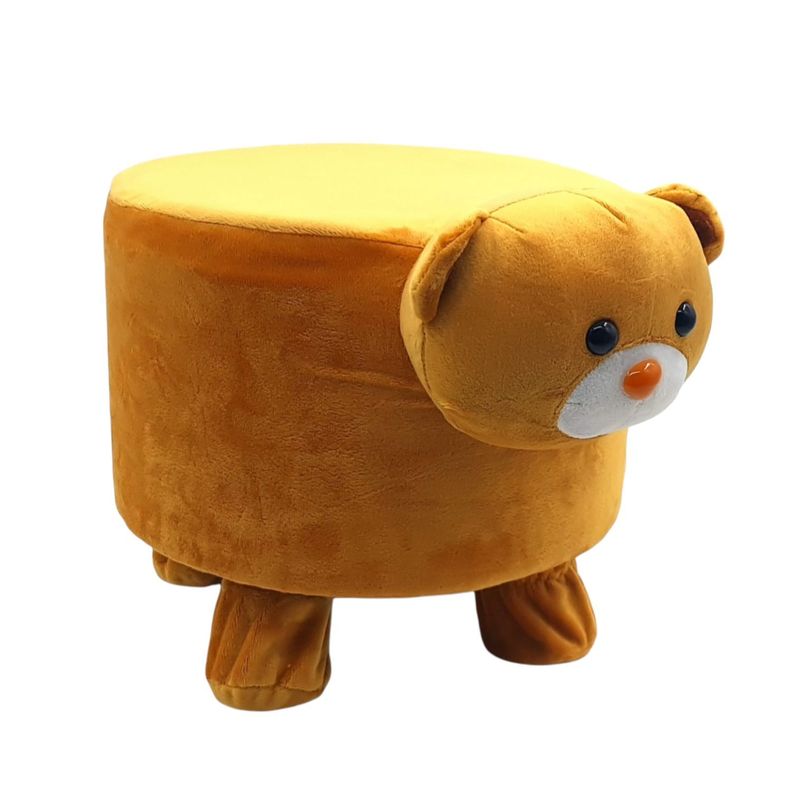 silla infantil banco puff de peluche oso 37x29x28c-0