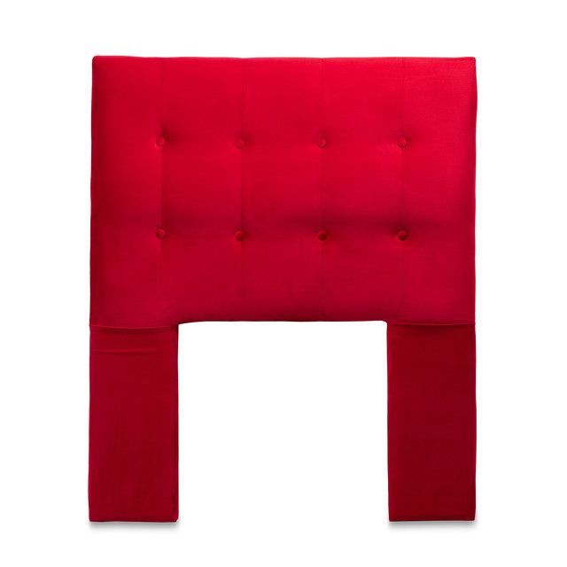 Respaldo 2 Plazas Felpa Rojo Cp Seve