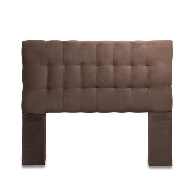 Respaldo 2 Plazas Felpa Chocolate Cp Alice Cafe Oscuro