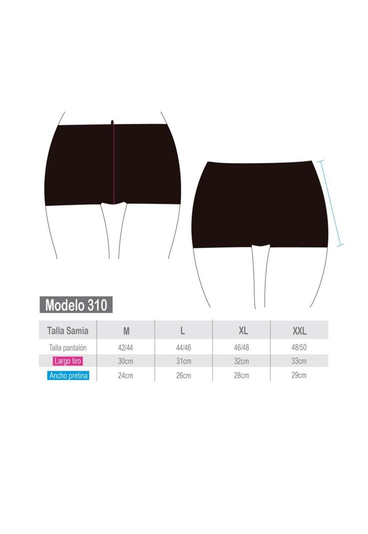 Hot pant tiro alto azul marino-2