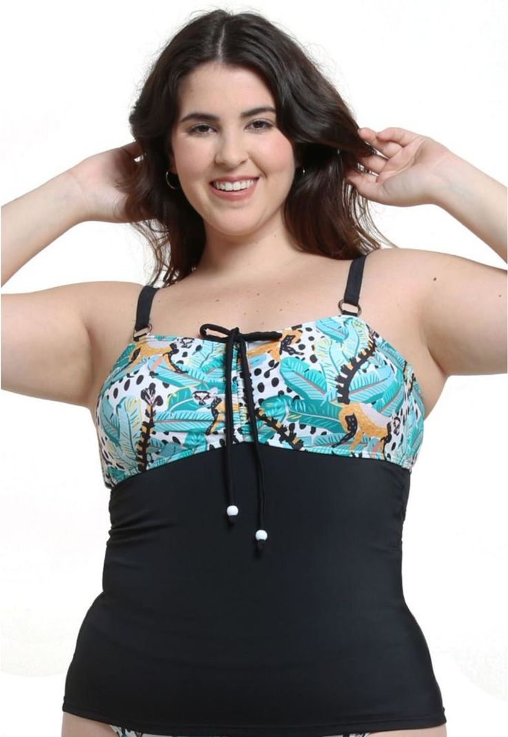 Tankini reductor estampado verde-0