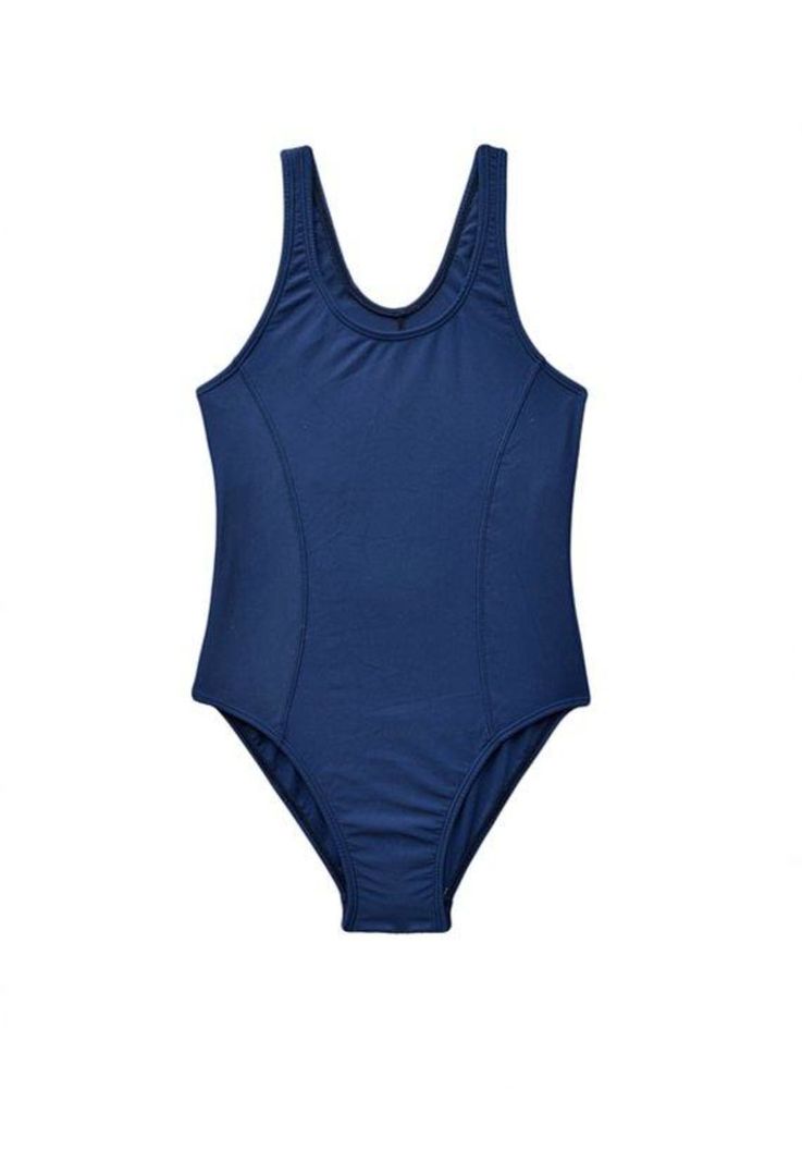 Traje de baño Deportivo para niña azul-0
