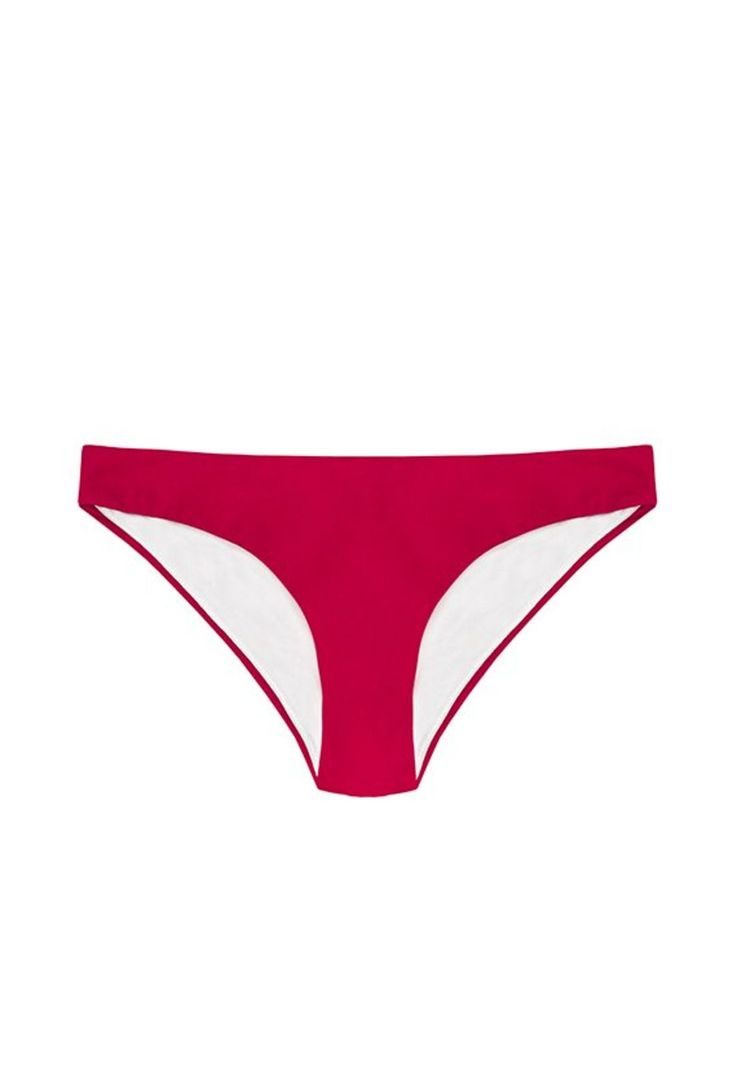 Bikini calzón clásico con pinza color sandia-0