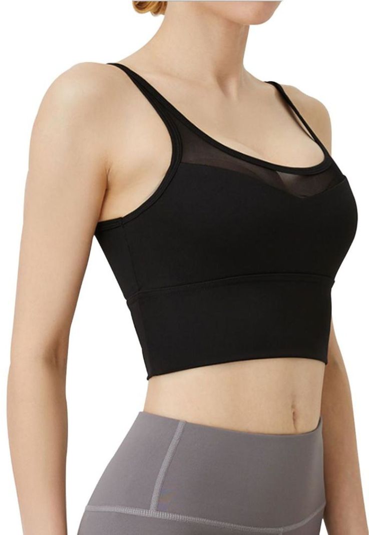 Peto deportivo con transparencia negro-0