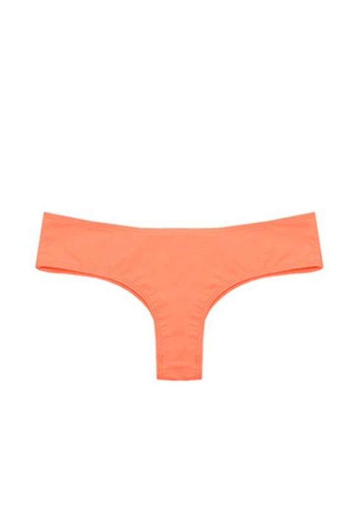 Bikini calzon con pinza trasera color naranja Naranjo S