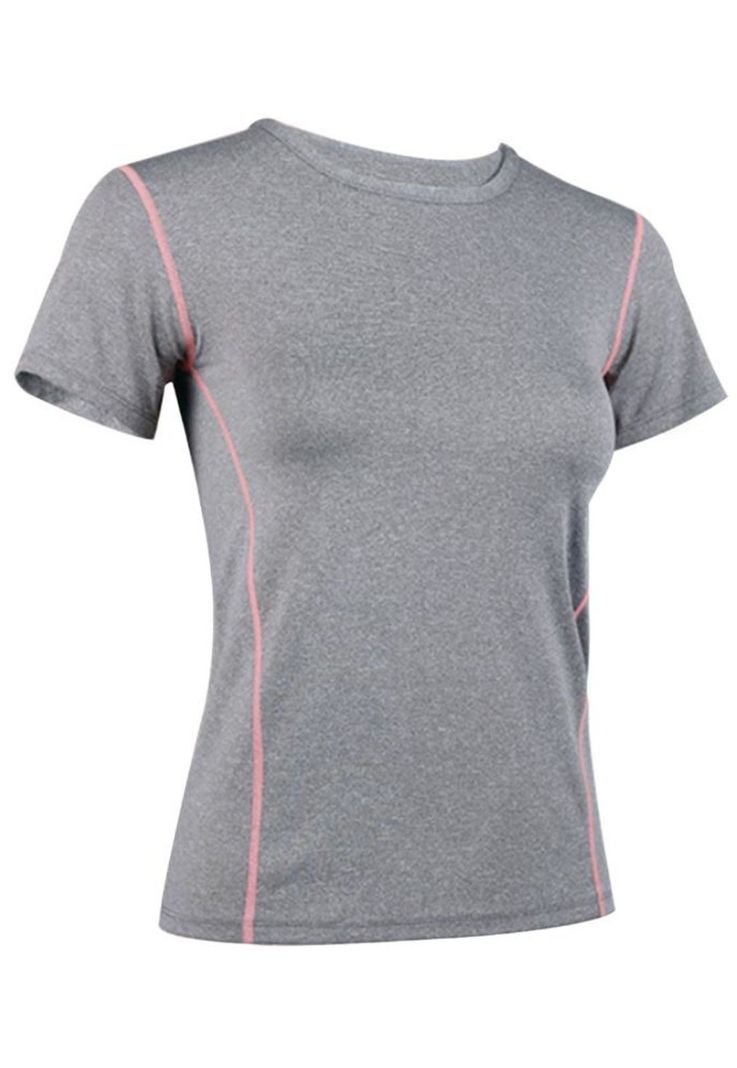 Polera deportiva básica gris-0