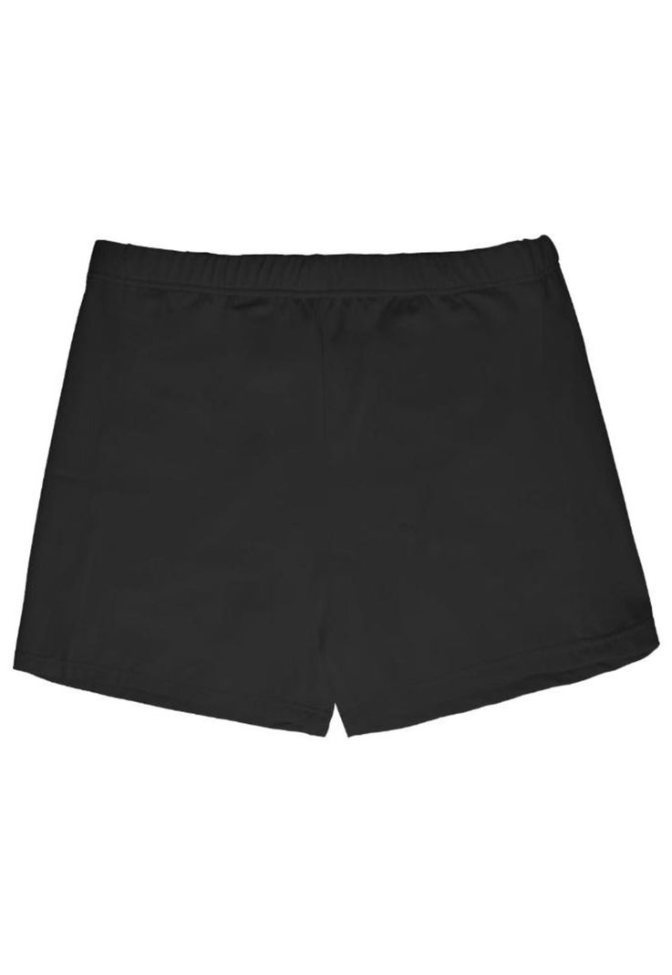 Bikini short de lycra color negro-3