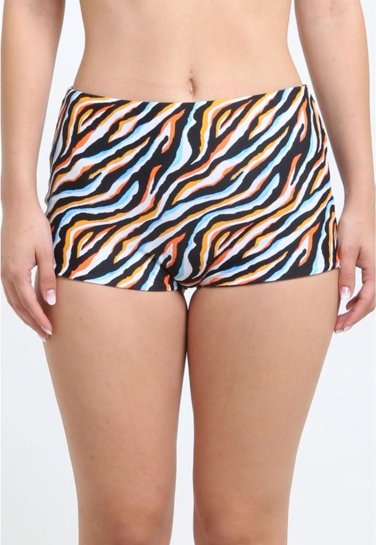 Bikini hot pant juvenil animal print-0