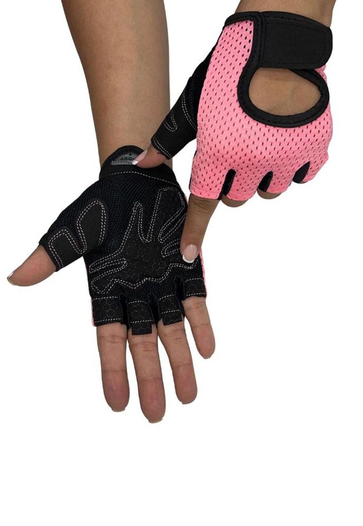 Guantes deportivos rosados-0
