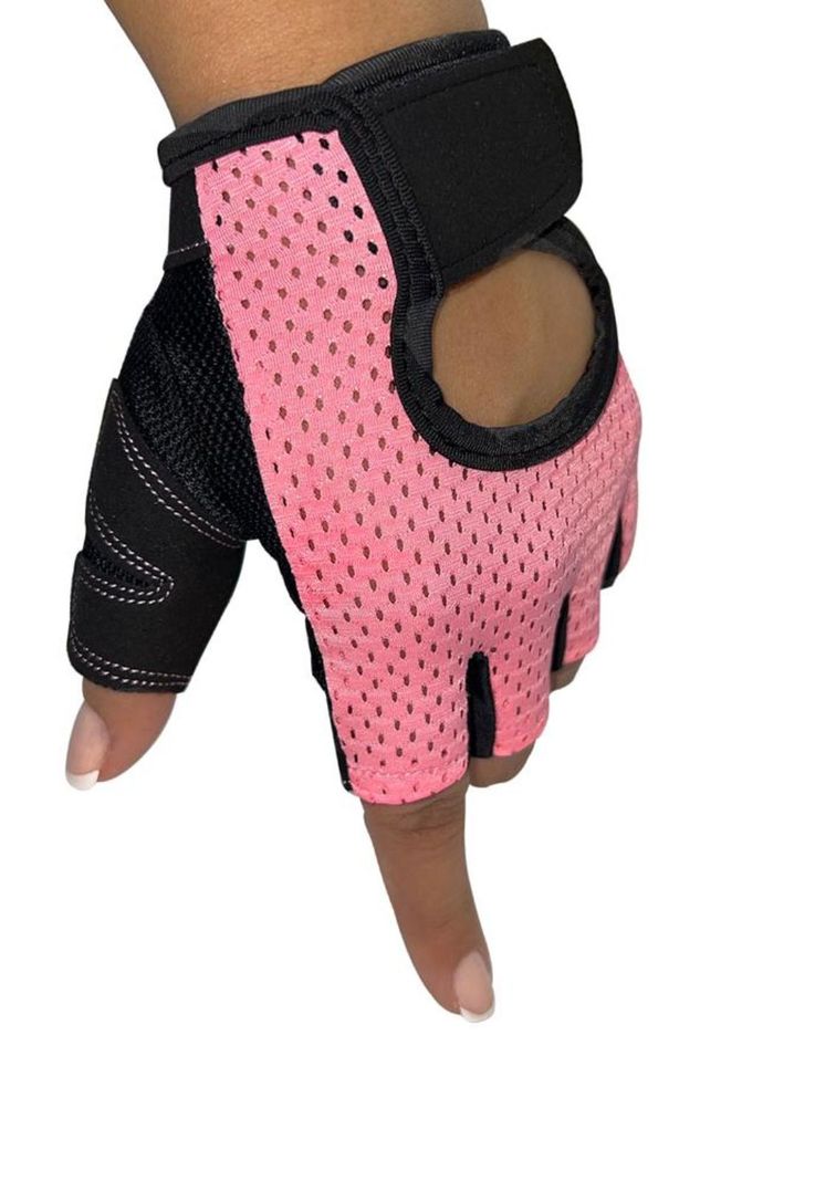 Guantes deportivos rosados-1